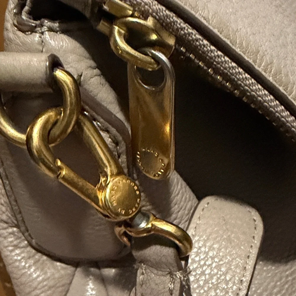 Marc by Marc Jacobs New Q Natasha Crossbody Shoulder Bag-Cement - Picture 7 of 14